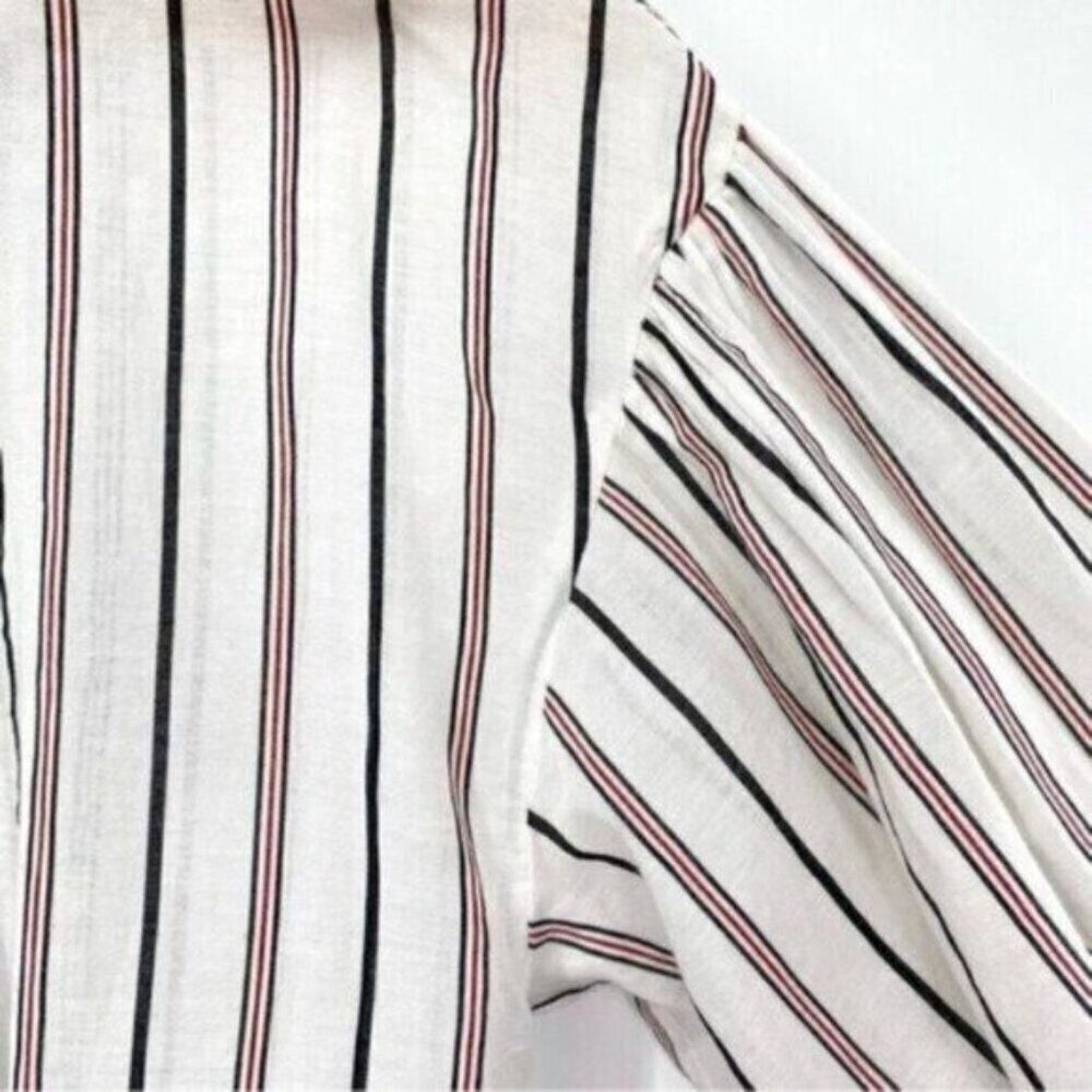 Joie Minya Striped Button Front Blouse Top New - Picture 8 of 15